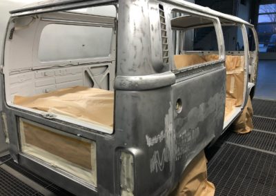 VW T2 Bus Maskierung vor dem lackieren